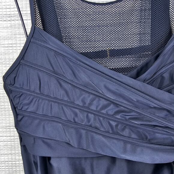 Adore Me One Piece Swim Womens Plus Size 2X Black Lilinoe Contour Plus Fishnet - Picture 14 of 16